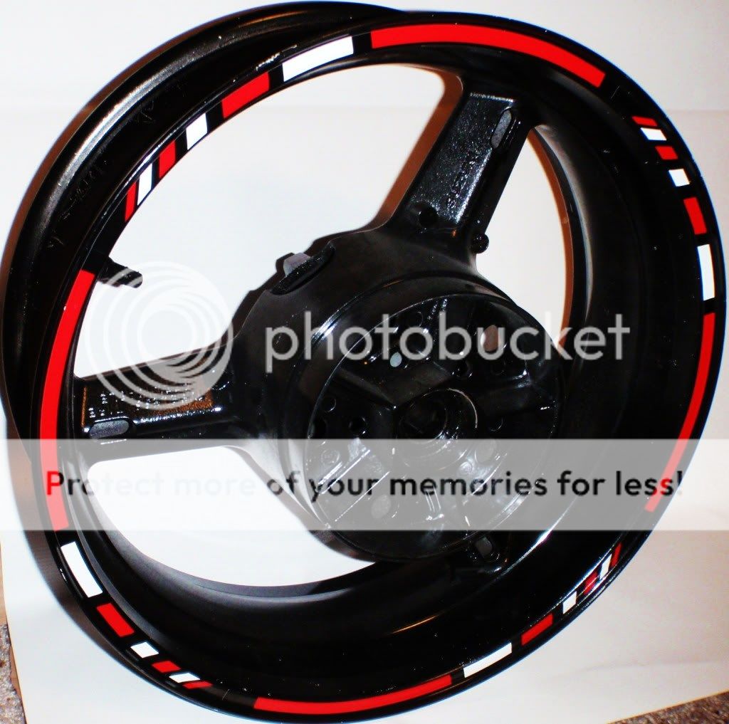 CUSTOM MOTORCYCLE or CAR RIM STRIPES WHEEL DECALS TAPE STICKERS